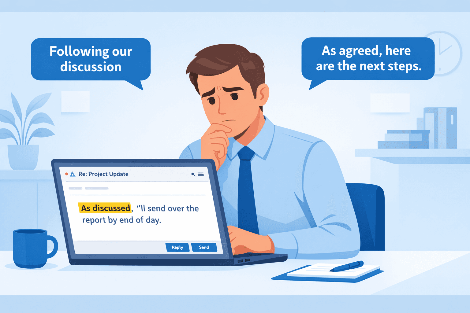 As Discussed Meaning in Email: Is It Rude? 10 Better Alternatives