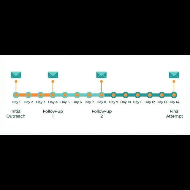 Cold email follow-up timeline