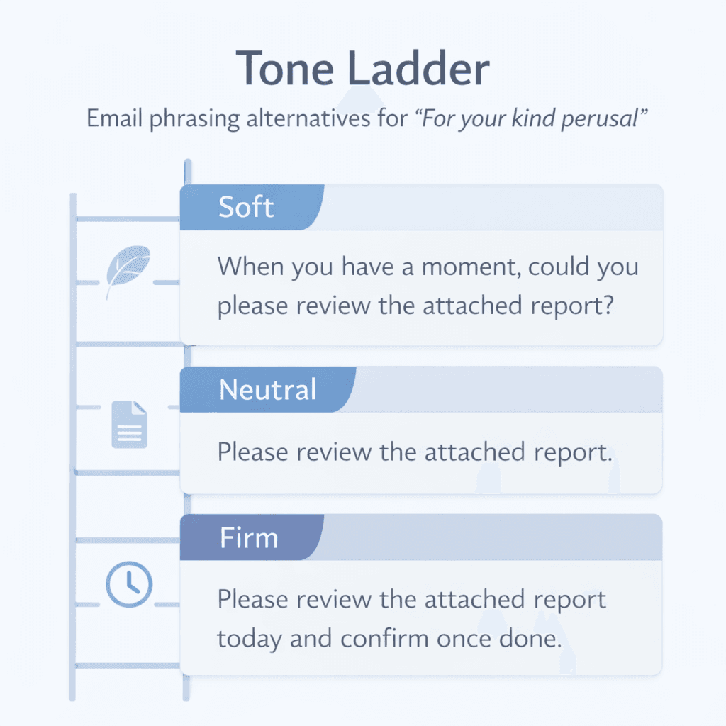 For Your Kind Perusal Tone Ladder