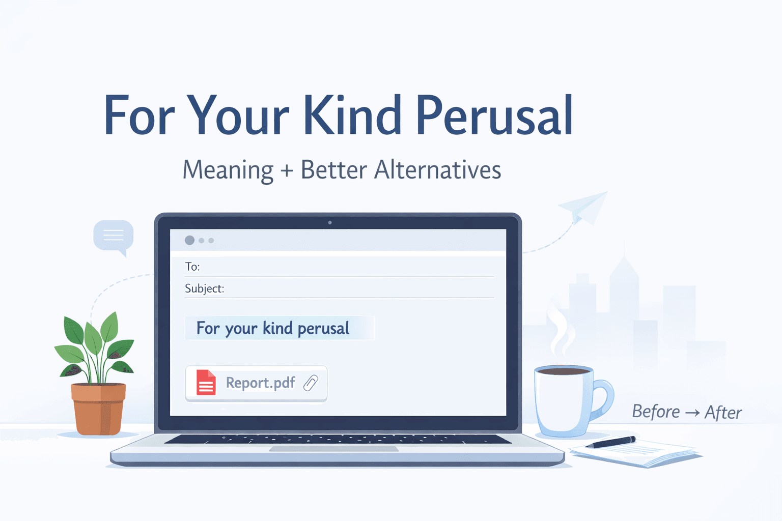 For Your Kind Perusal — Meaning, Is It Professional? + 10 Better Alternatives