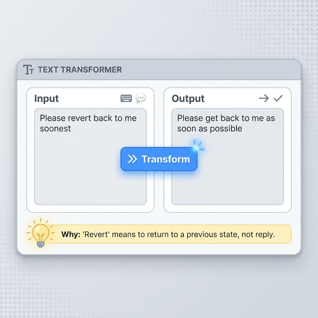 Grammar Buddy tool interface showing Singlish to professional English transformation
