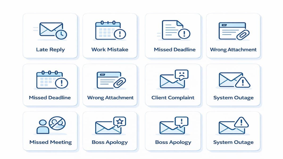 8 professional apology email templates overview