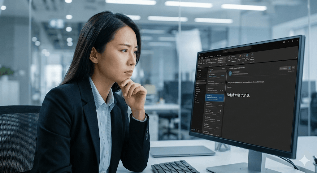 Is "Noted With Thanks" Rude? What It Really Means and What to Say Instead