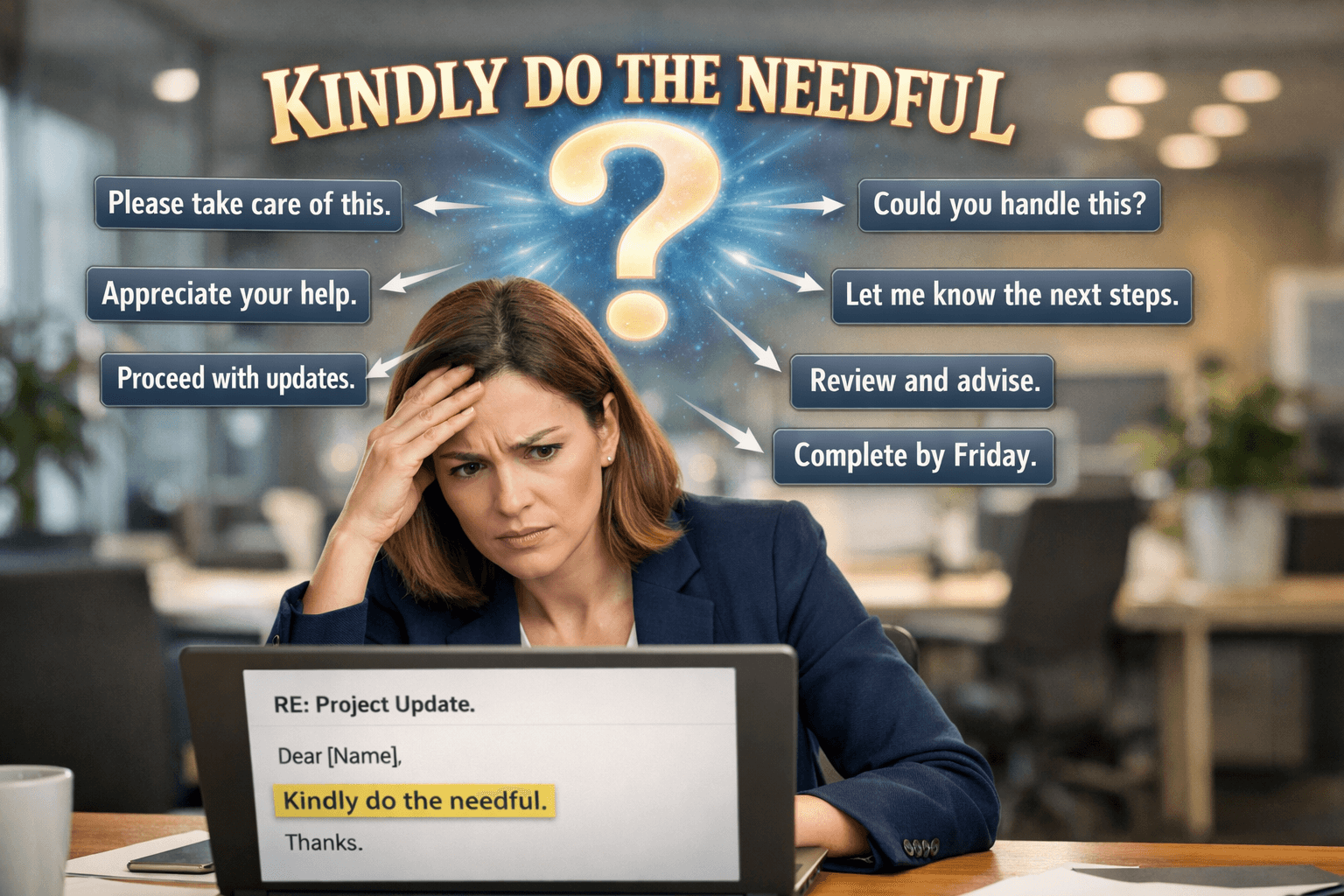 "Kindly Do the Needful" Meaning: Is It Really Rude? + Better Phrases