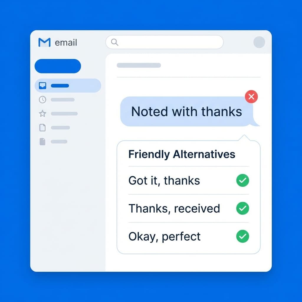 "Noted With Thanks" — Professional or Rude? Better Alternatives for Singapore Emails